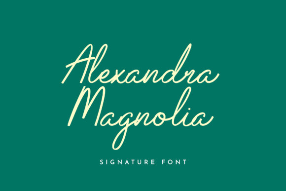 Alexandra Magnolia: The Script Font for Elegant Branding