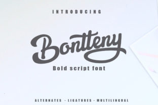 Bontteny: A Bold Script Font for Impactful Designs