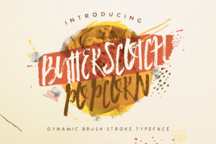 Butterscotch Popcorn: A Hand-Painted Script for Authentic Brands