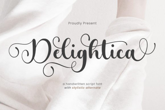 Delightica: A Script Font for Projects That Need to Feel Handmade