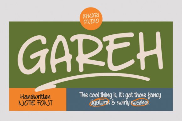 Gareh: The Handwritten Marker Font for Authentic Designs