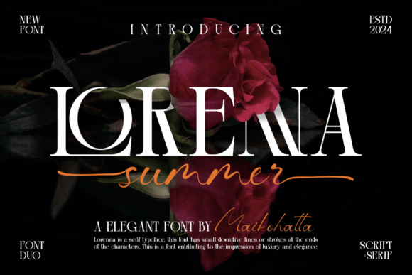 Introducing Lorenna: The Harmonious Blend of Serif and Script