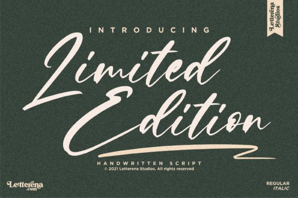 Limited Edition: The Script Font That Feels Like a Handwritten Note