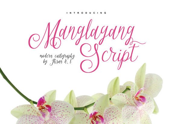 Manglayang: The Elegant Script Font for Romantic Designs