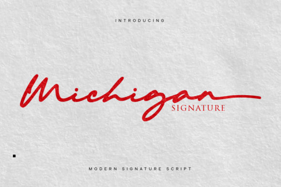 Michigan: The Cursive Script Font for Elegant Designs