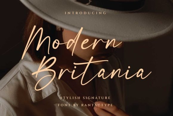 Modern Britania: The Sophisticated Script Font for Refined Branding