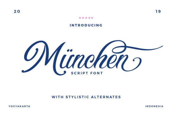 Munchen: Mastering the Art of Elegant Script Typography
