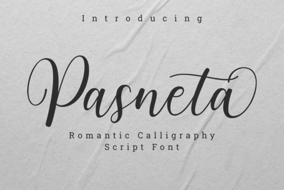 Pasneta: A Script Font for Elegant Branding