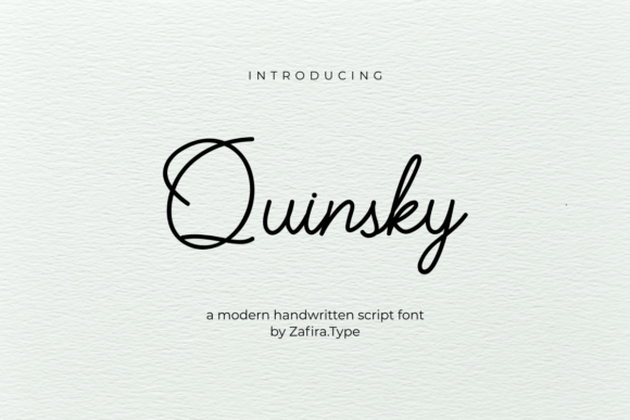 Quinsky: The Handwritten Script for Authentic Branding