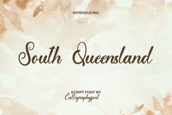 South Queensland: The Ink-Drop Script Font for Authentic Branding