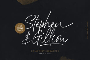 Stephen & Gillion: A Script Font with Genuine Character